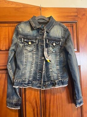 NWT girls Jean jacket- size large